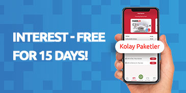 Kolay Paketler with 0% interest make your life easier!